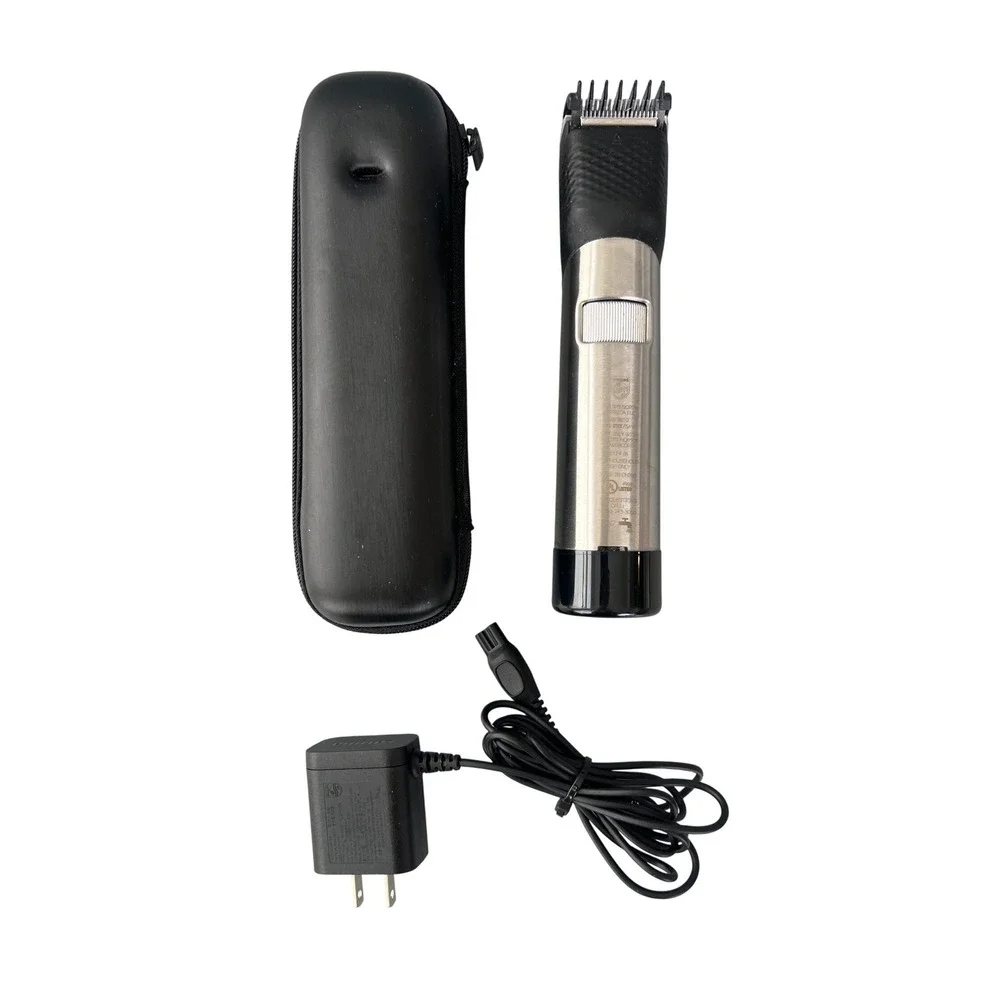 Philips Norelco BT9810 Prestige Beard Trimmer Stainless Steel Cordless Silver